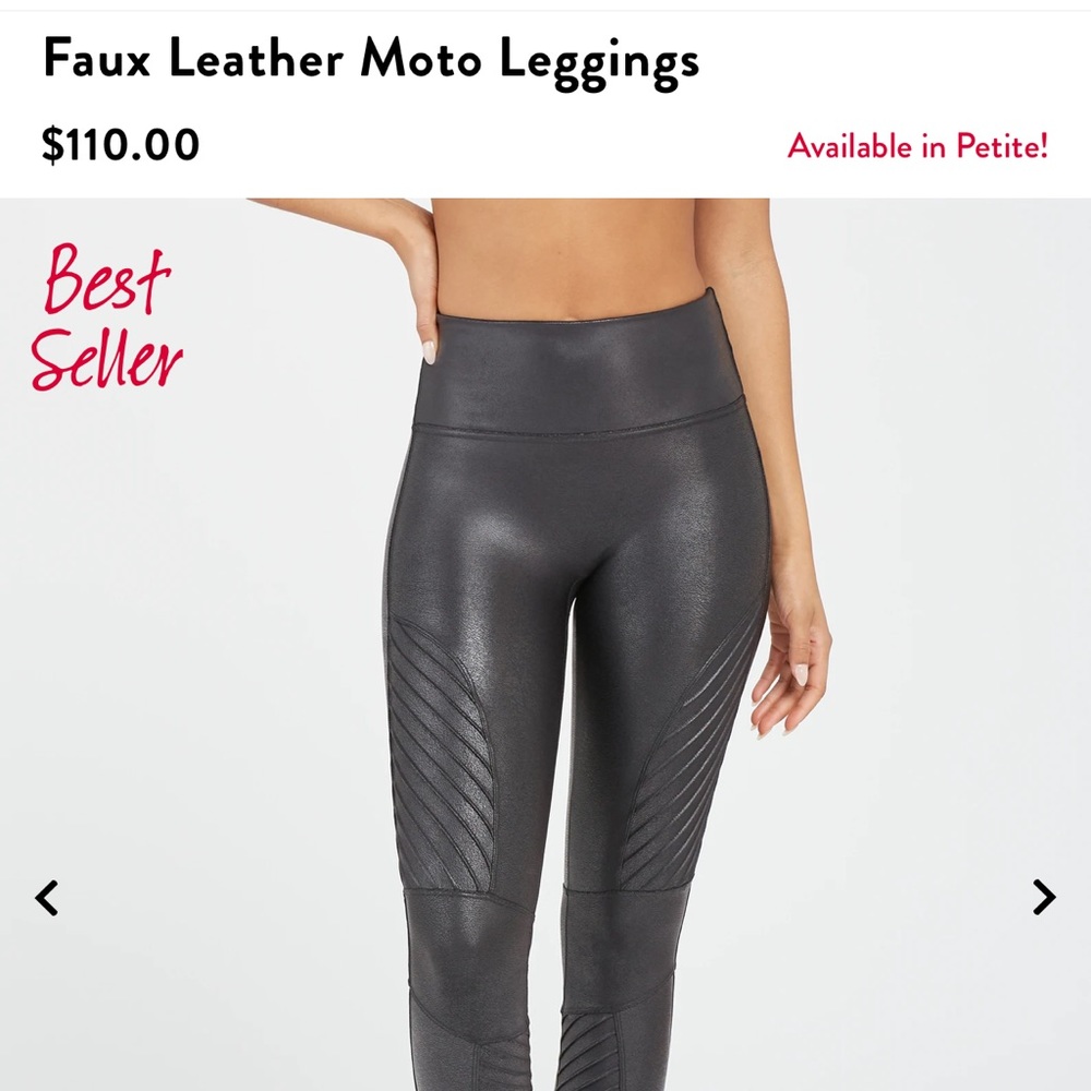 Faux Leather Moto Leggings